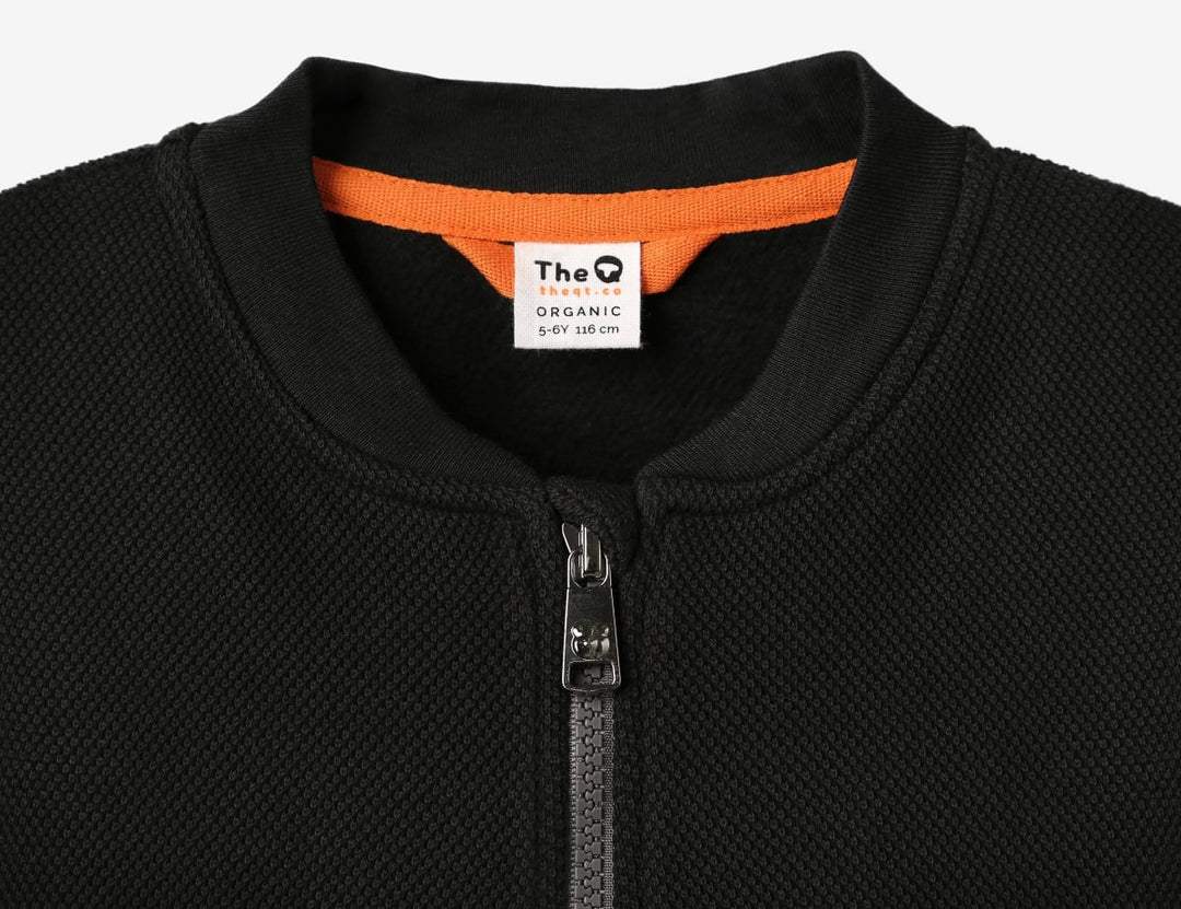 Organic Bomber Jacket - Black Ink