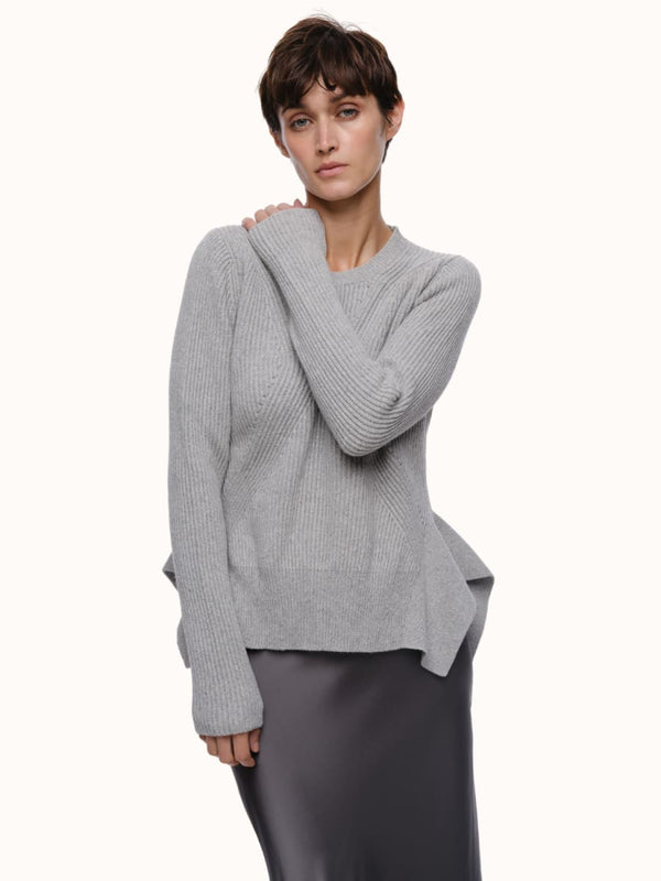Sandra Crewneck - Light Heather Gray