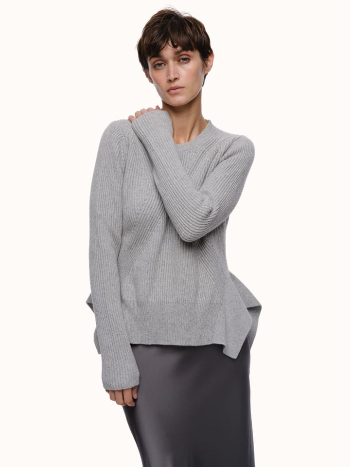 Sandra Crewneck - Light Heather Gray