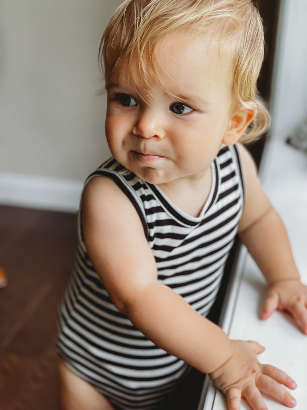 Tank striped bodysuit