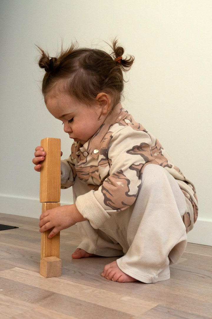 Organic Pima Cotton Kids Jersey Jacket - Pink Clouds