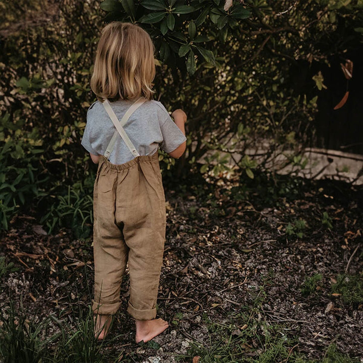 The Linen Overall - Camel One Pieces The Simple Folk 