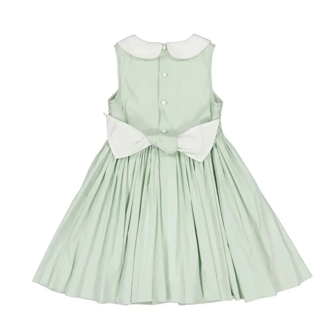 Lily Sleeveless Smocked Dress - Mint