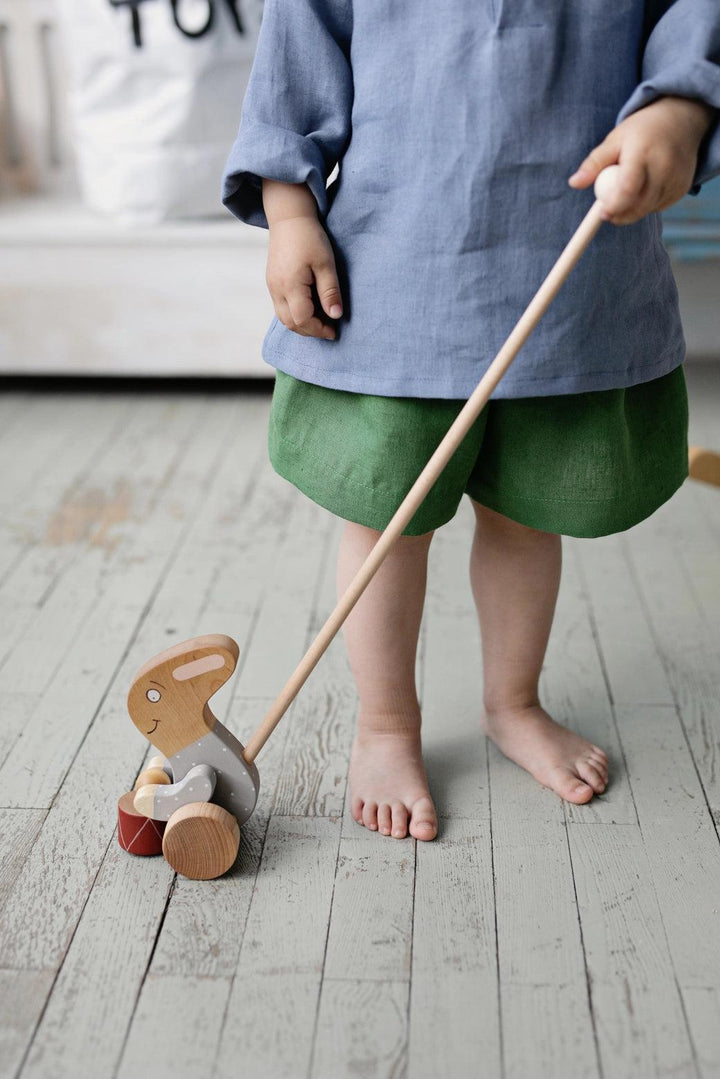 Push Toy Rabbit with A Drum