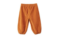 Baby Organic Cotton Velvet Trousers - Raw Sienna