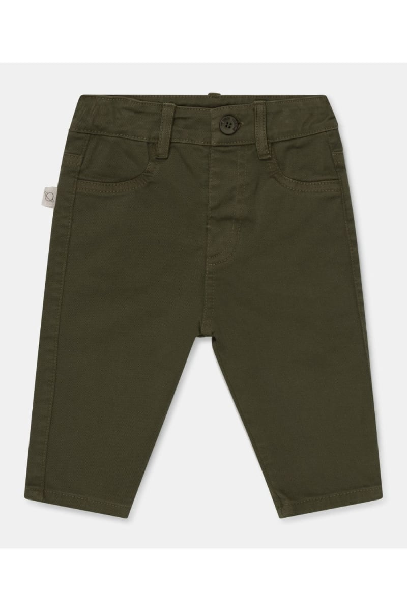 Twill Skinny Fit Baby Pants - Khaki