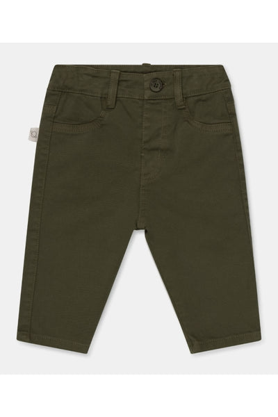 Twill Skinny Fit Baby Pants - Khaki