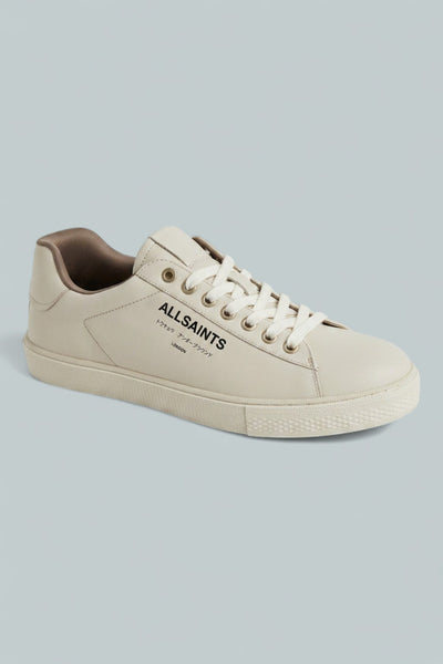 Men's Underground Leather Low Top Sneakers - Triple White