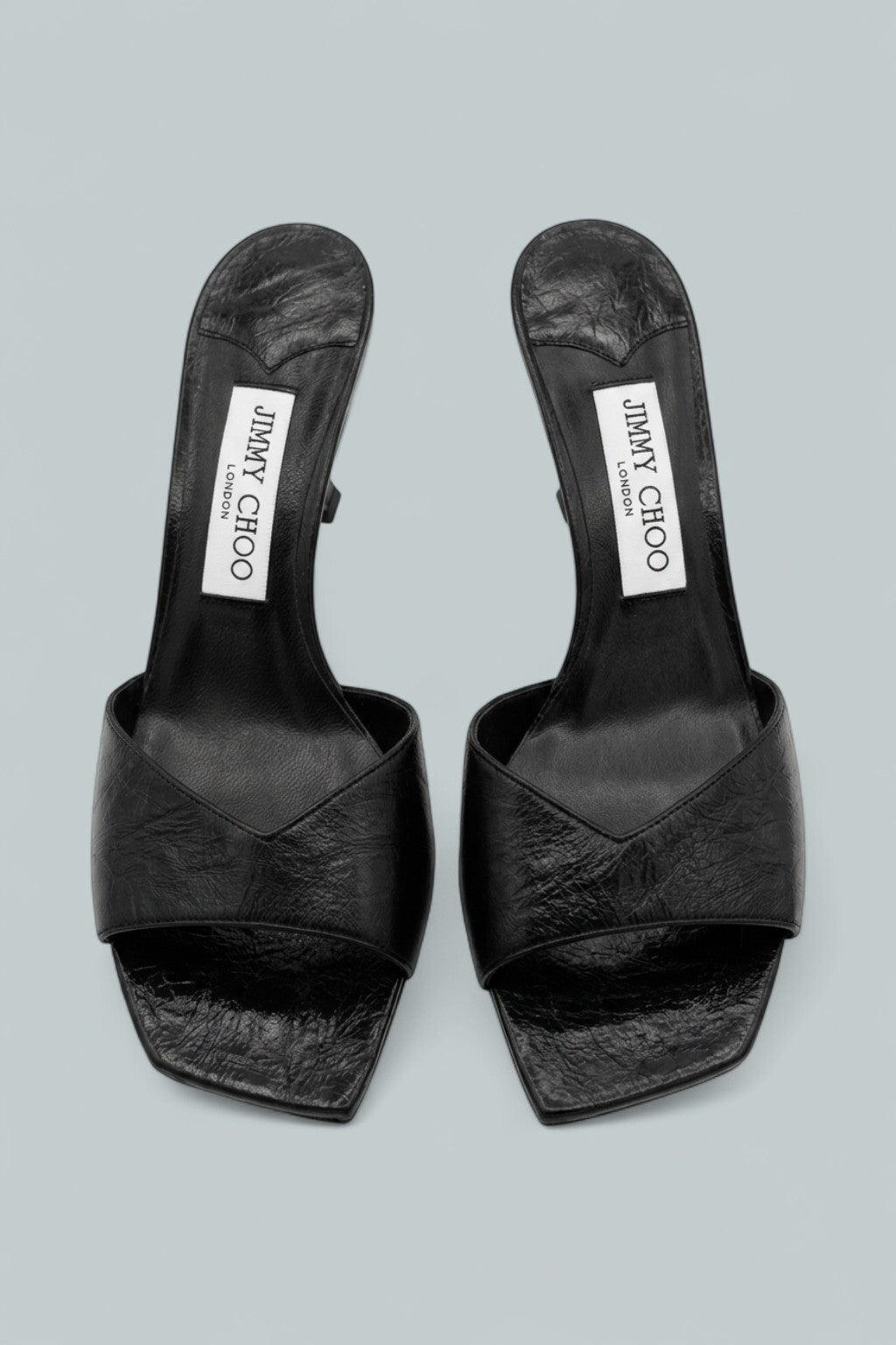 Anise 95 Strappy High Heel Slide Sandals - Black