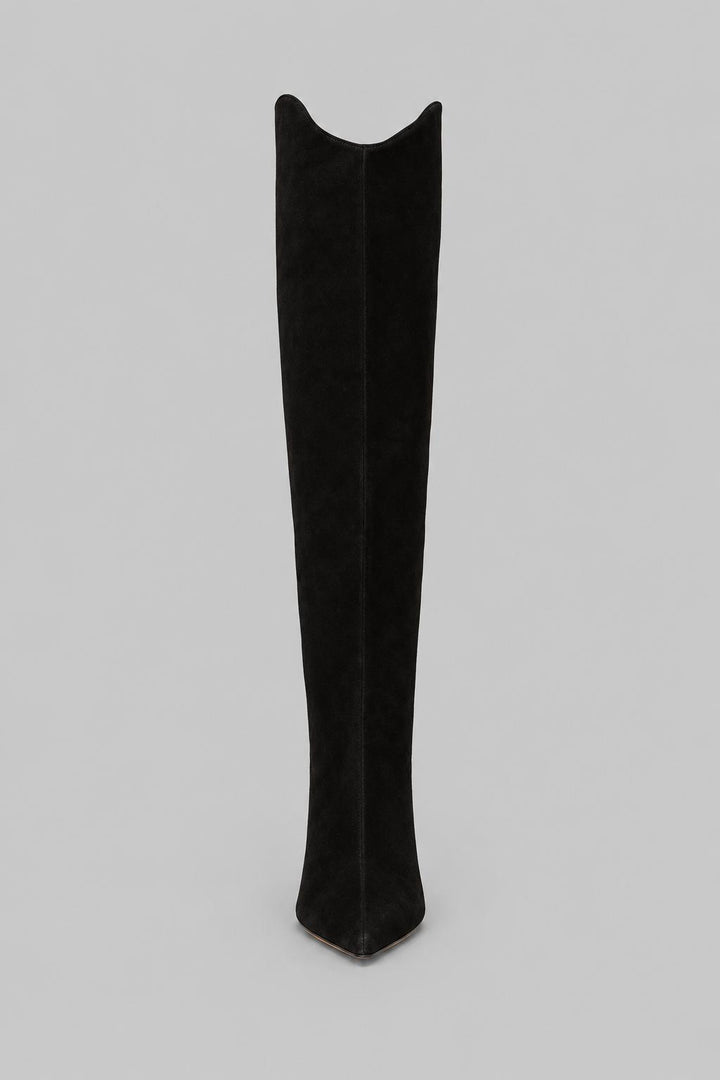 Women's Maryana Sculpt Pointed Toe High Heel Boots - Black