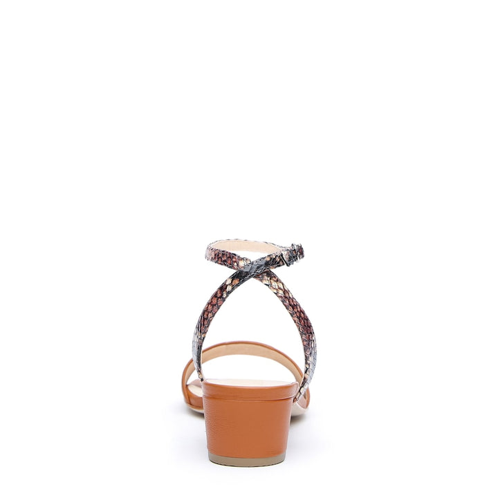 Cognac Sandal + Rosy Boa Marilyn Strap - Brown