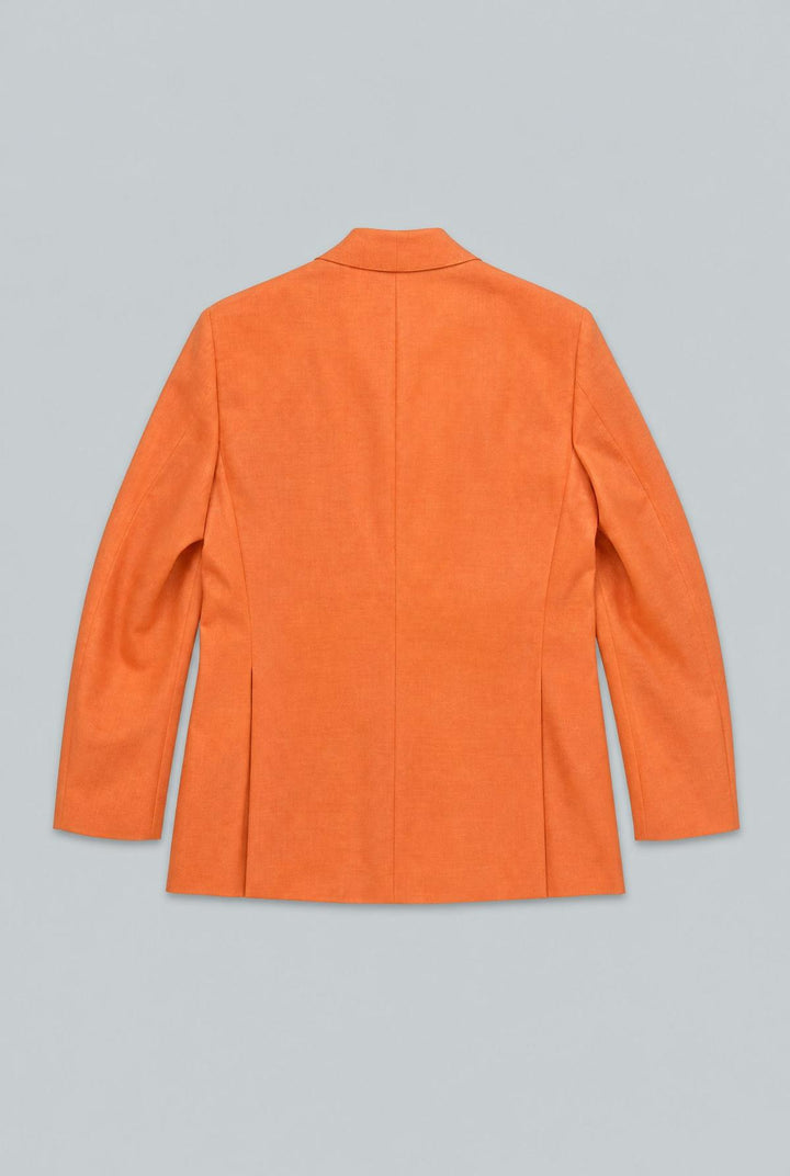 Solid Silk/Wool Philip SB Dinner Jacket - Melon