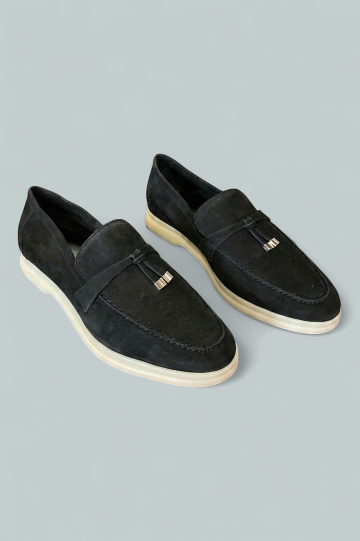 Women's Yanelli Suede Slip On Loafer - Black