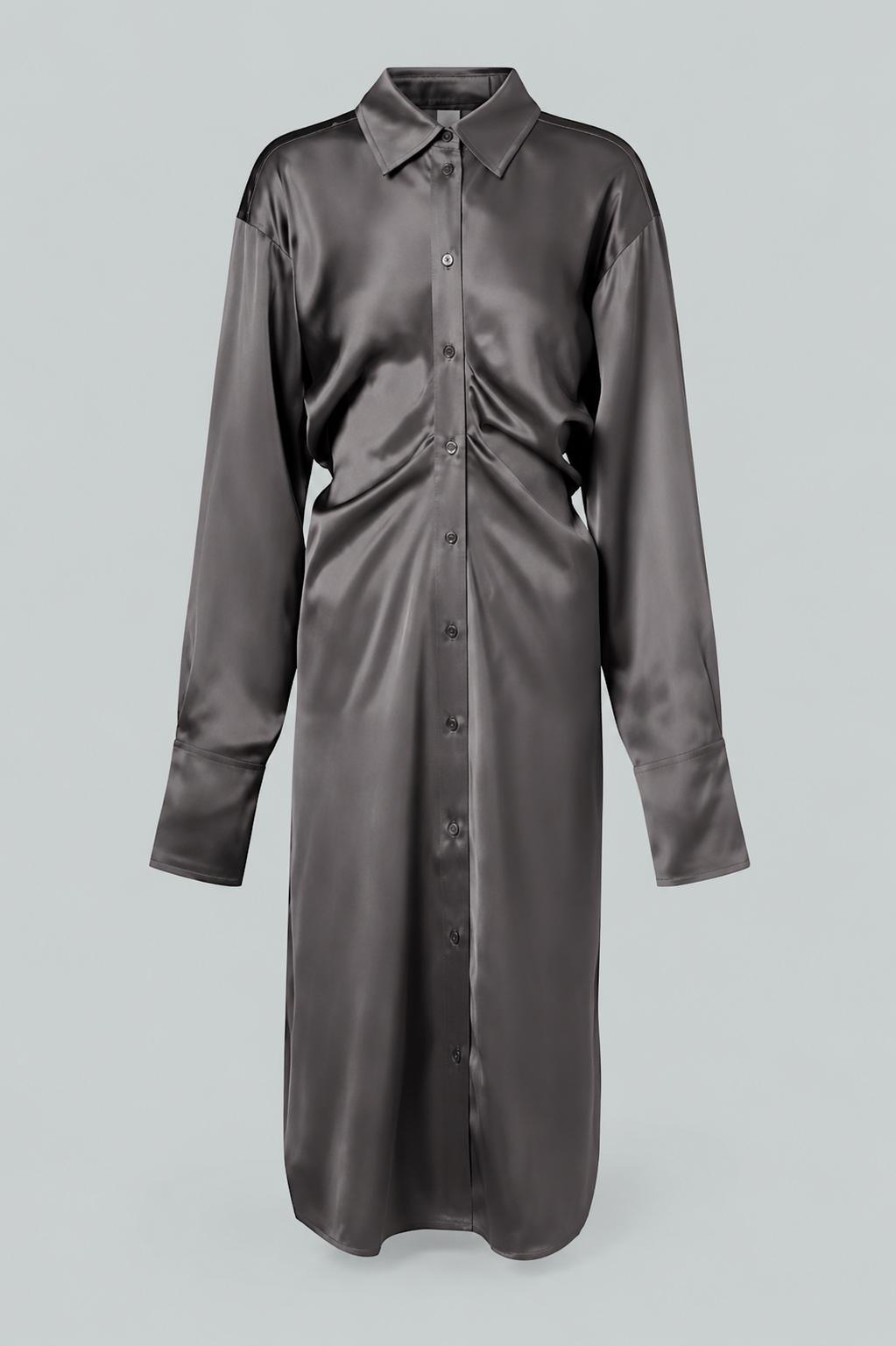 Slouch Shirtdress - Silver