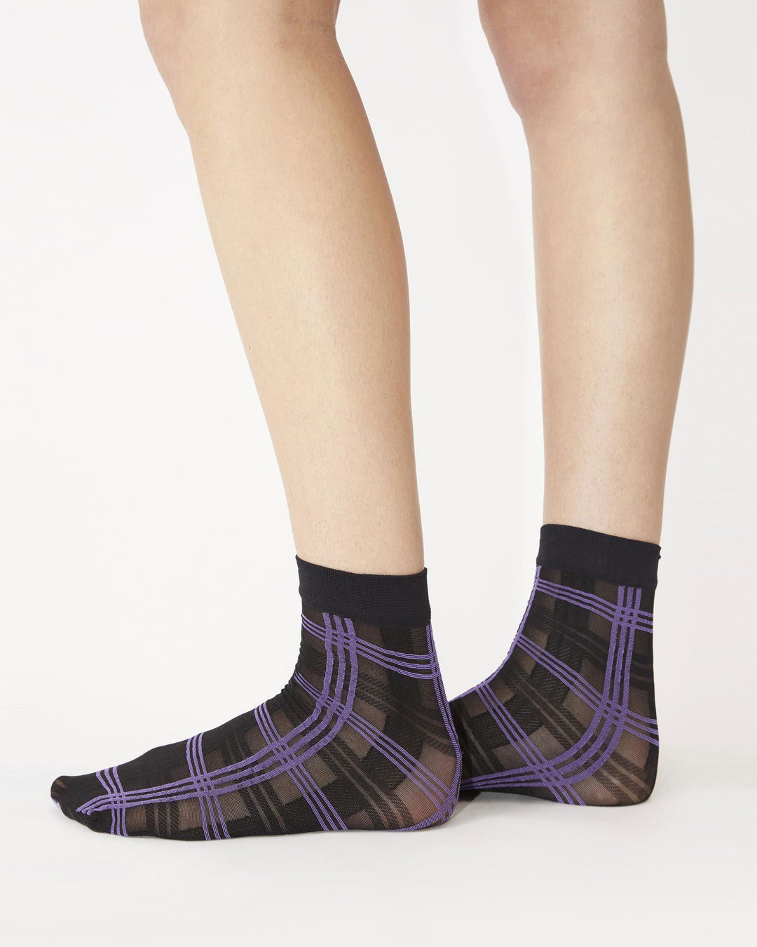 Rodebjer Colab Check Socks - Black
