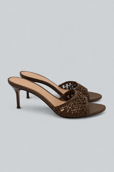 Women's Tia Woven Mules - Chestnut