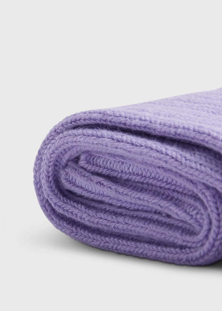 Ribbed Sport Crew Sock - Lavender
