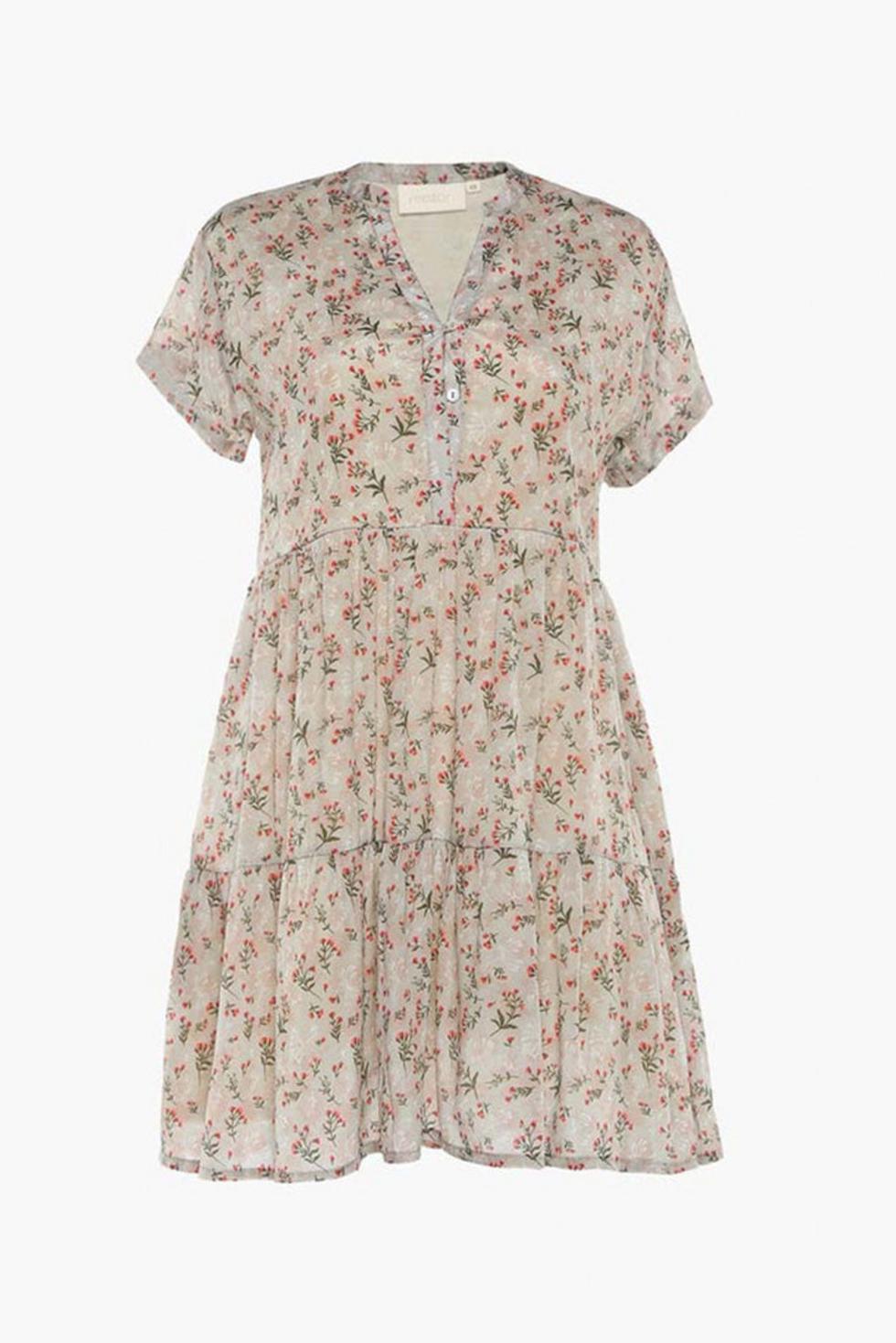 V-neck Tiered Dress - Peony Parade