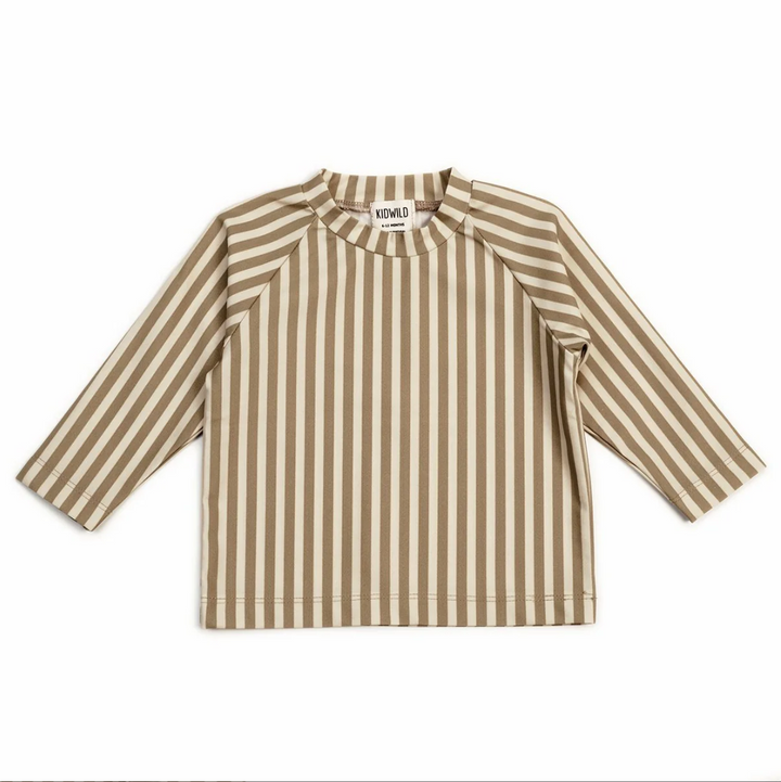 Swim Tee - Stripe Brick