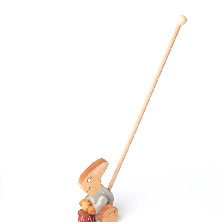 Push Toy Rabbit with A Drum