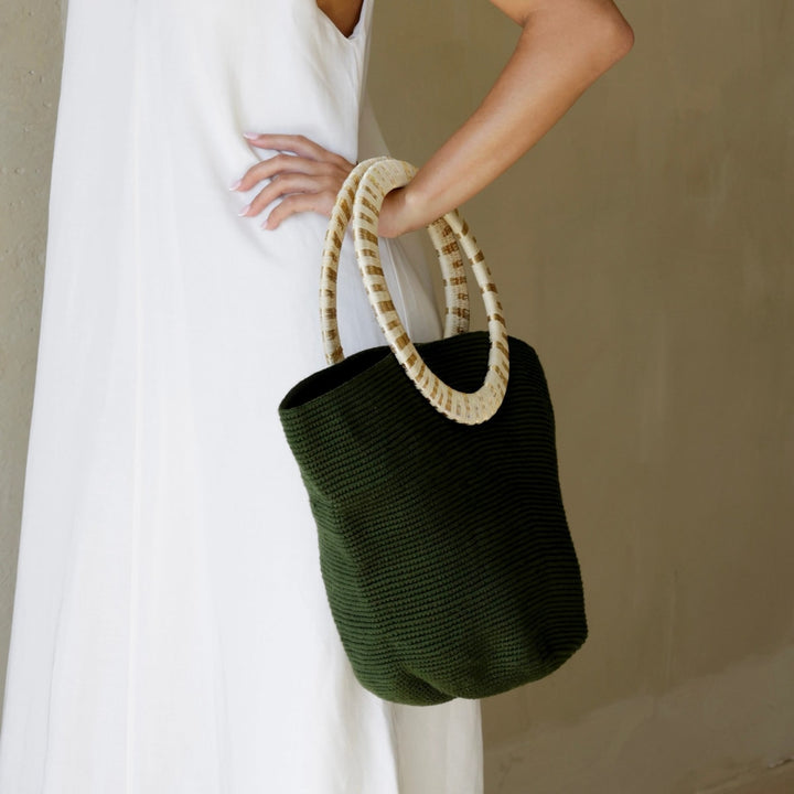 Olive Werregue Tote - Green