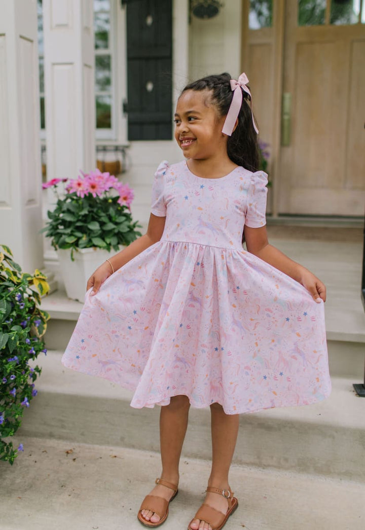 Puff Dress - Dreamy Unicorn