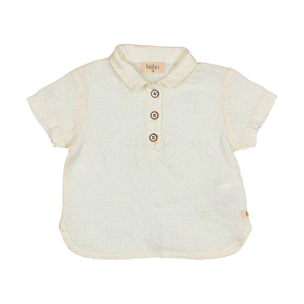 Baby Linen Shirt - Ecru Tops Buho 