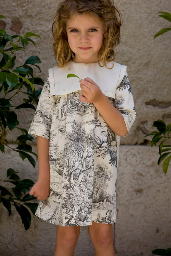 Frida - Black Toile De Jouy