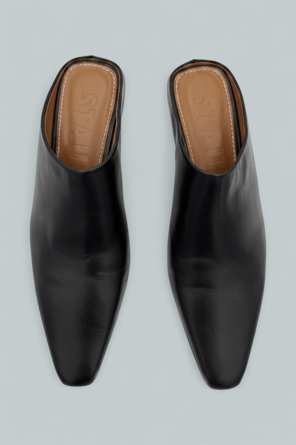 Women's Wally Leather Mules - Black
