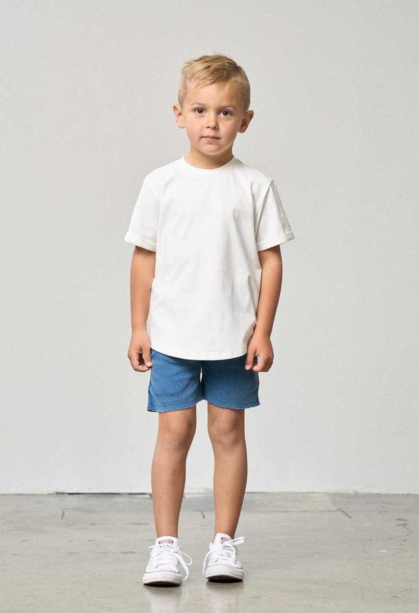 Waffle Harem Short - Blue