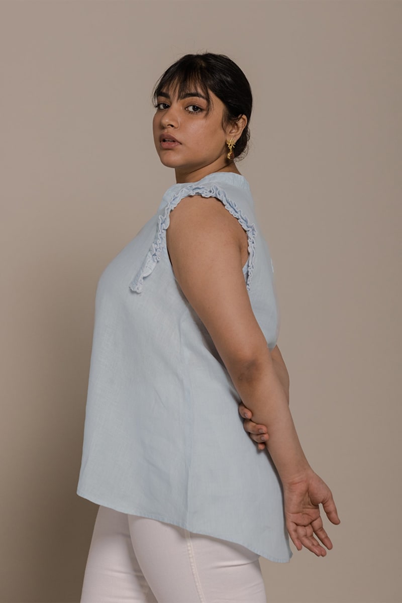 Wind In My Hair Shirt - Summer Blue