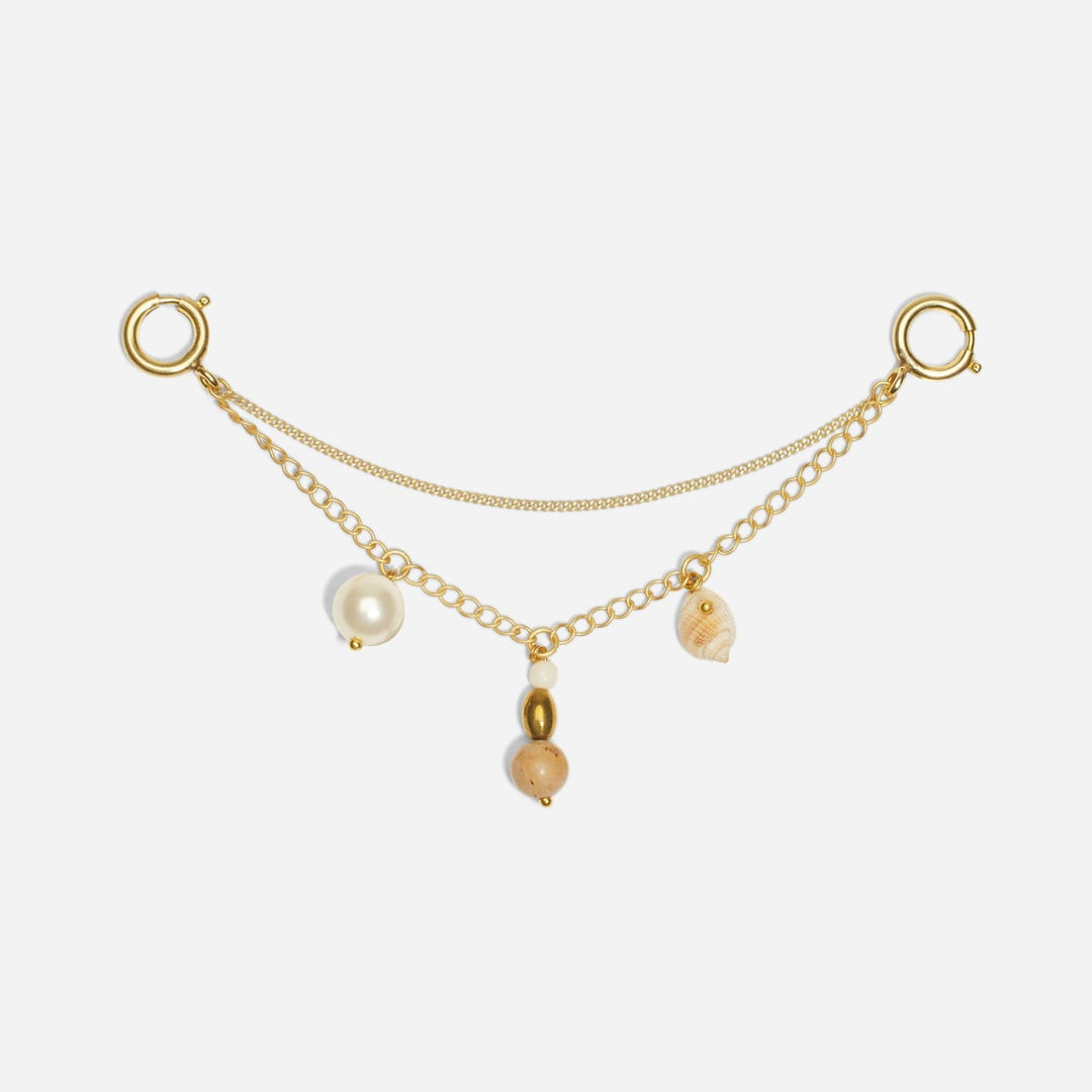 Shoe Charm Chain With Charms - Natural