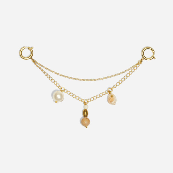 Shoe Charm Chain With Charms - Natural