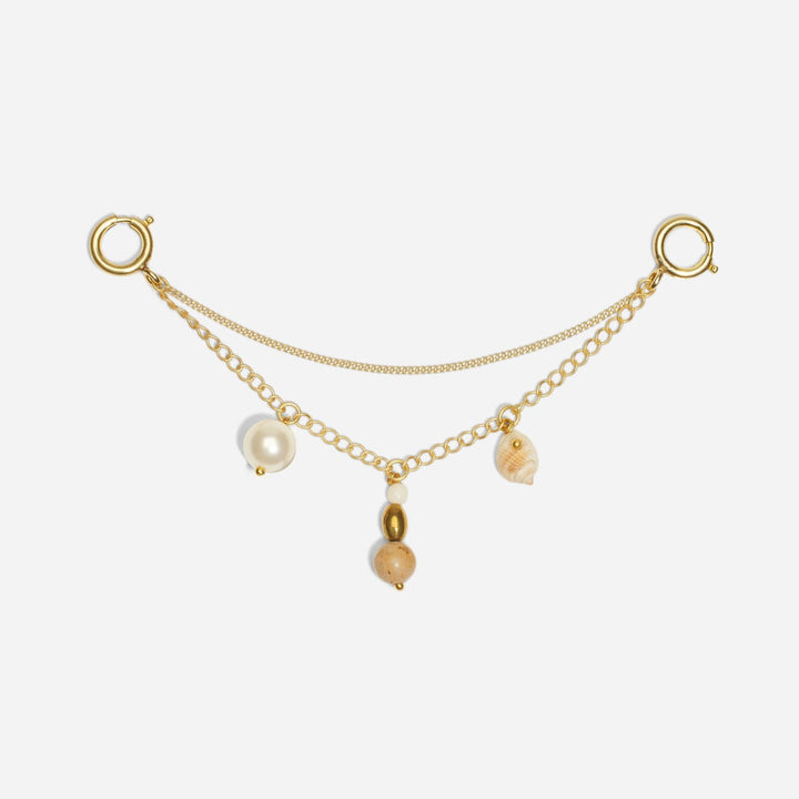 Shoe Charm Chain With Charms - Natural