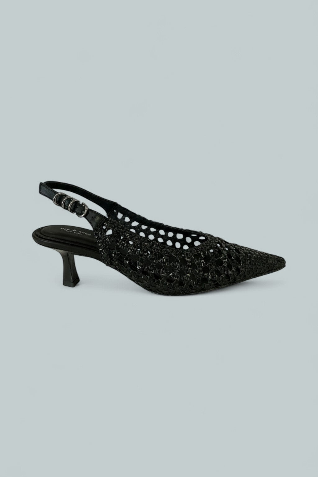 Women's Brynn Slingback Pumps - Black Woven