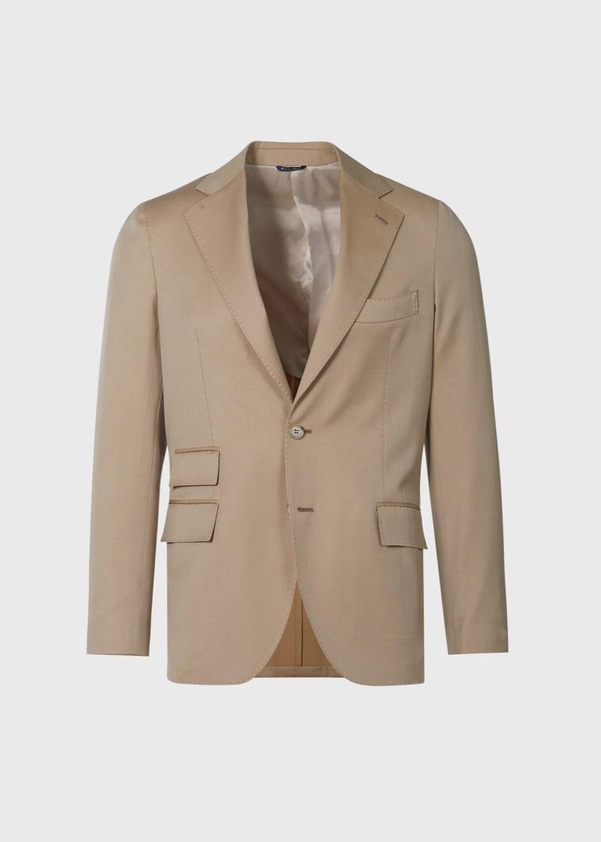 Phineas Cole Wool Solid Suit - Tan