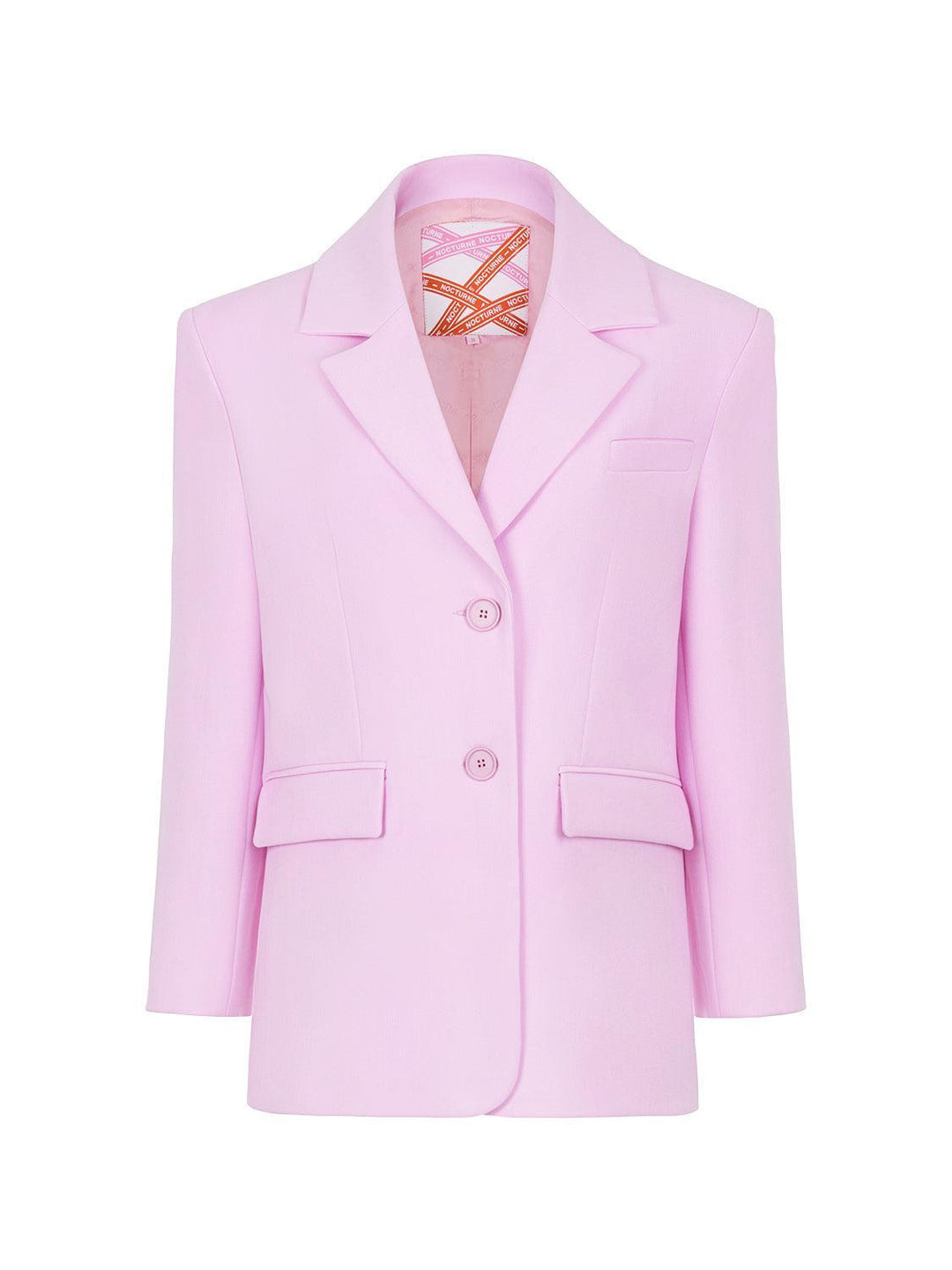 Padded Double Breasted Jacket - Pink