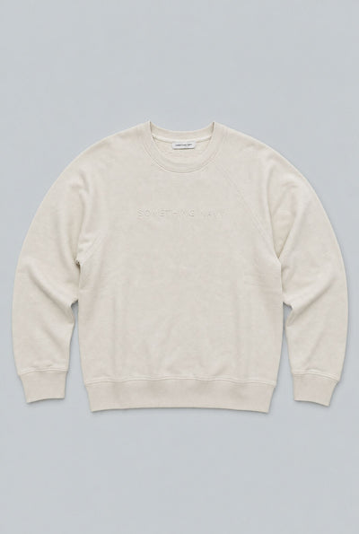 Embroidered Logo Sweatshirt - White
