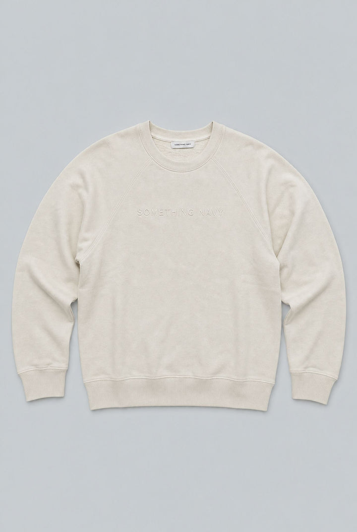 Embroidered Logo Sweatshirt - White