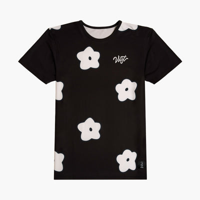 Aqua Terra Flower Patch Tee - Black