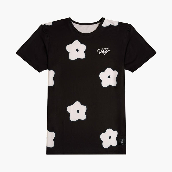 Aqua Terra Flower Patch Tee - Black