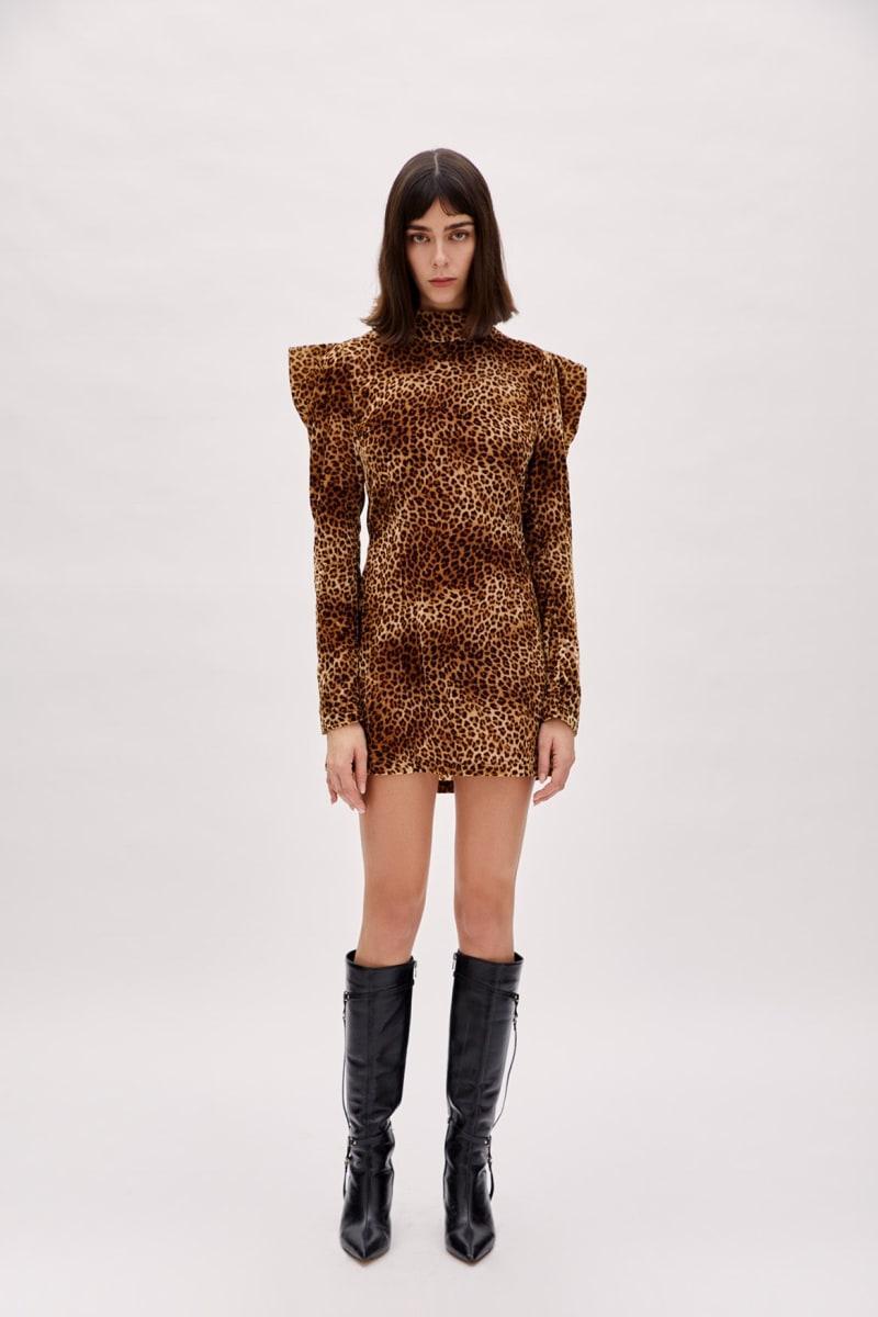 Cotton Sin Dress - Leopard