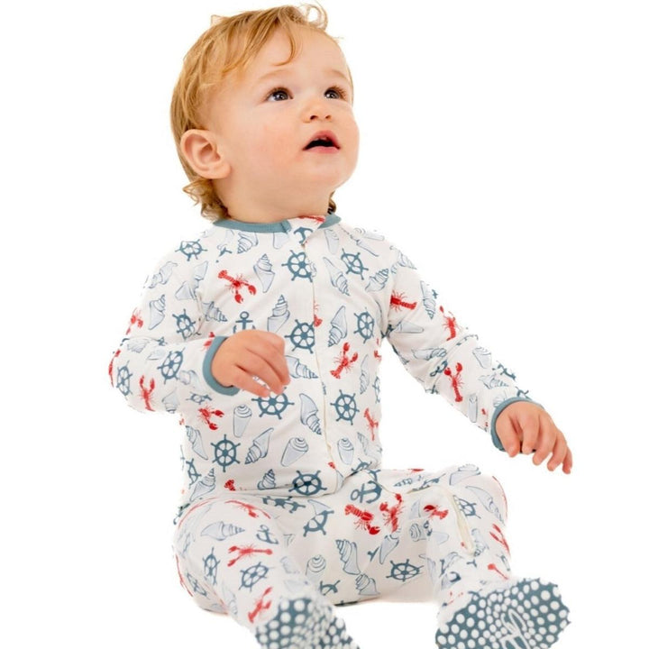 Zipper Footie - Lobster