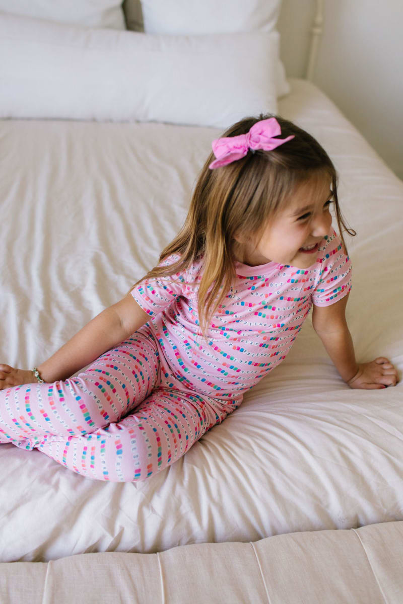 2 Piece Short Sleeve Bamboo Pajama - Besties