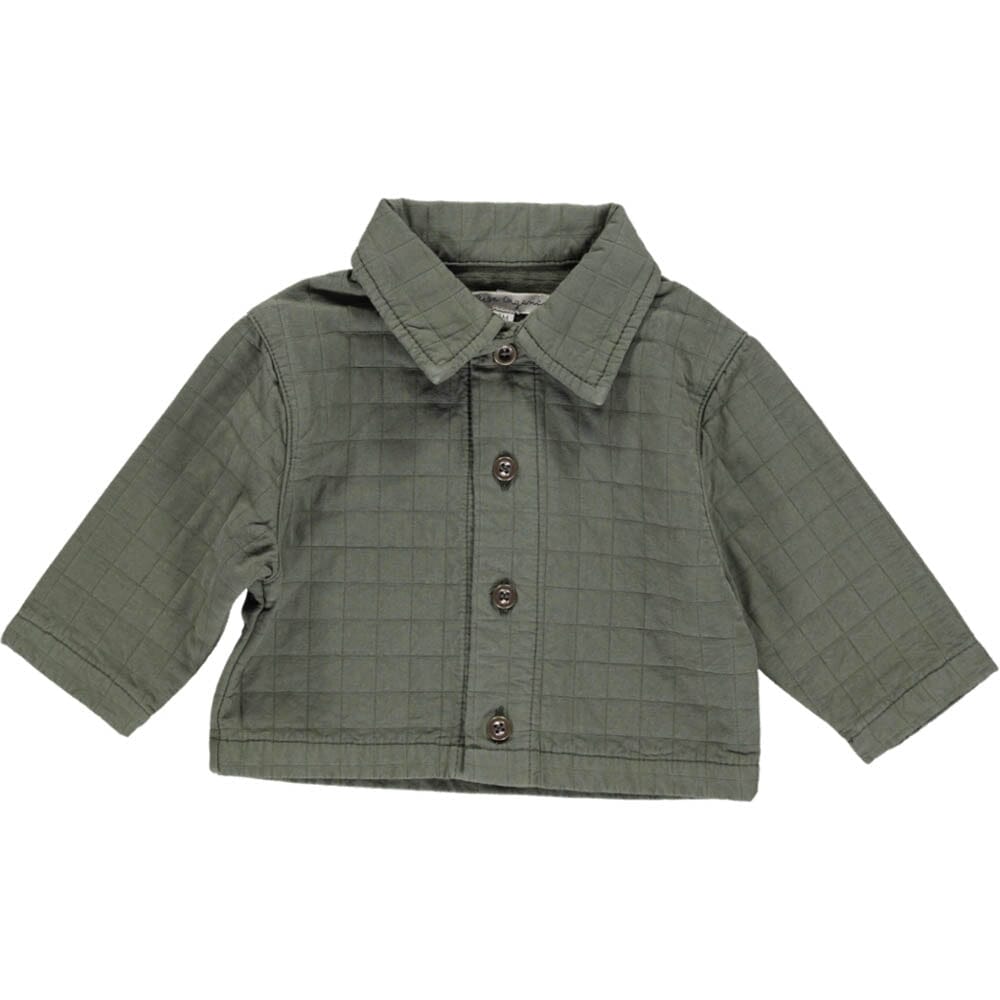 Aiko Baby Overshirt - Khaki Overshirts Bebe Organic