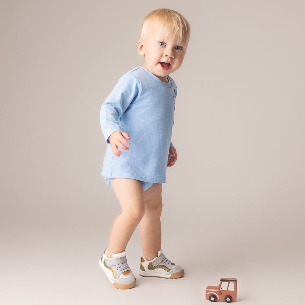 Go Fish! T Shirt Bodysuit - Artic Blue