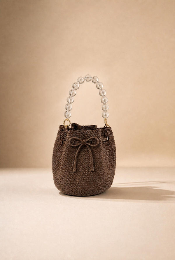 Coqueta Iraca Basket Bucket Bag - Brown