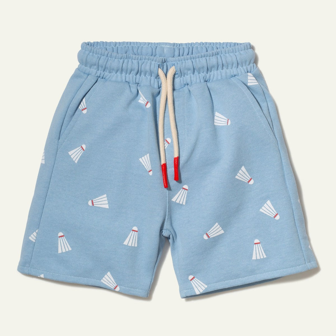 Badminton Kid Short - Placid Blue/Pattern