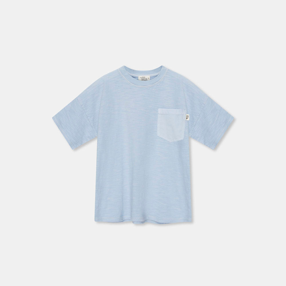 Slub Patch Pocket T-Shirt - Blue