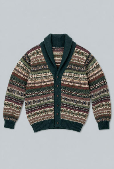 Fair Isle Sweater - Olive/Multi